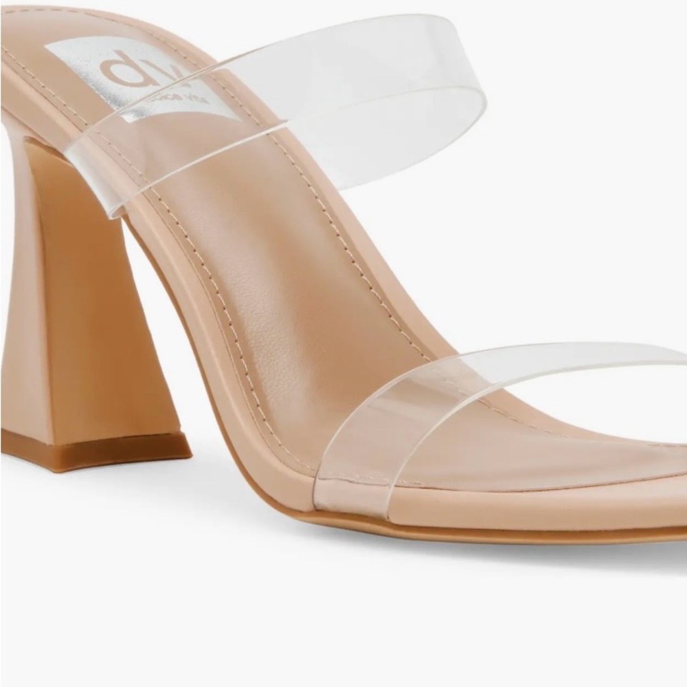 Dolce Vita Clear Strap Pink Heels, Size 8, NWT